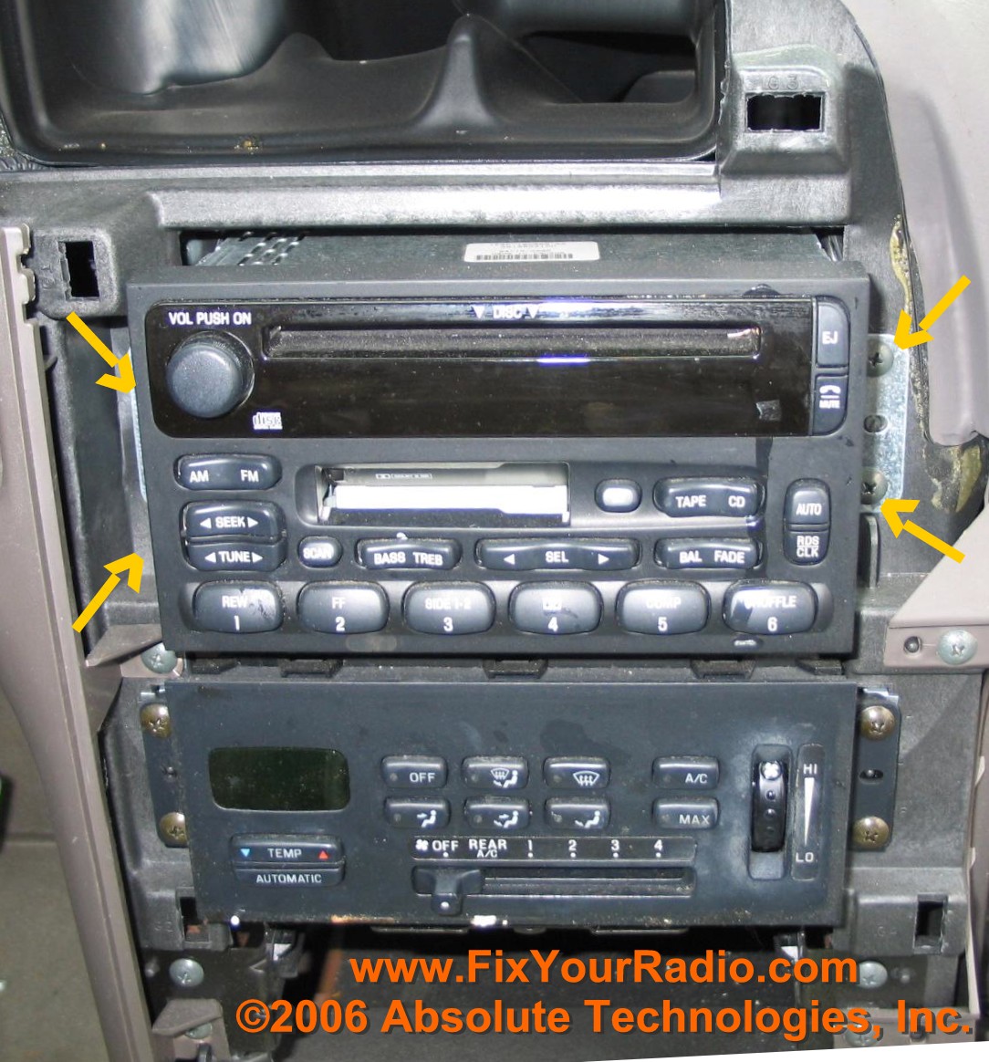 2000 Ford windstar stereo removal #2